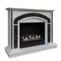 Биокамин в мраморном портале Firezo Galilei, стандарт