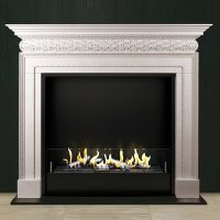 Биокамин в мраморном портале Firezo Arte, стандарт
