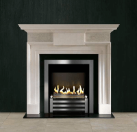 Биокамин в мраморном портале Firezo Afrodite